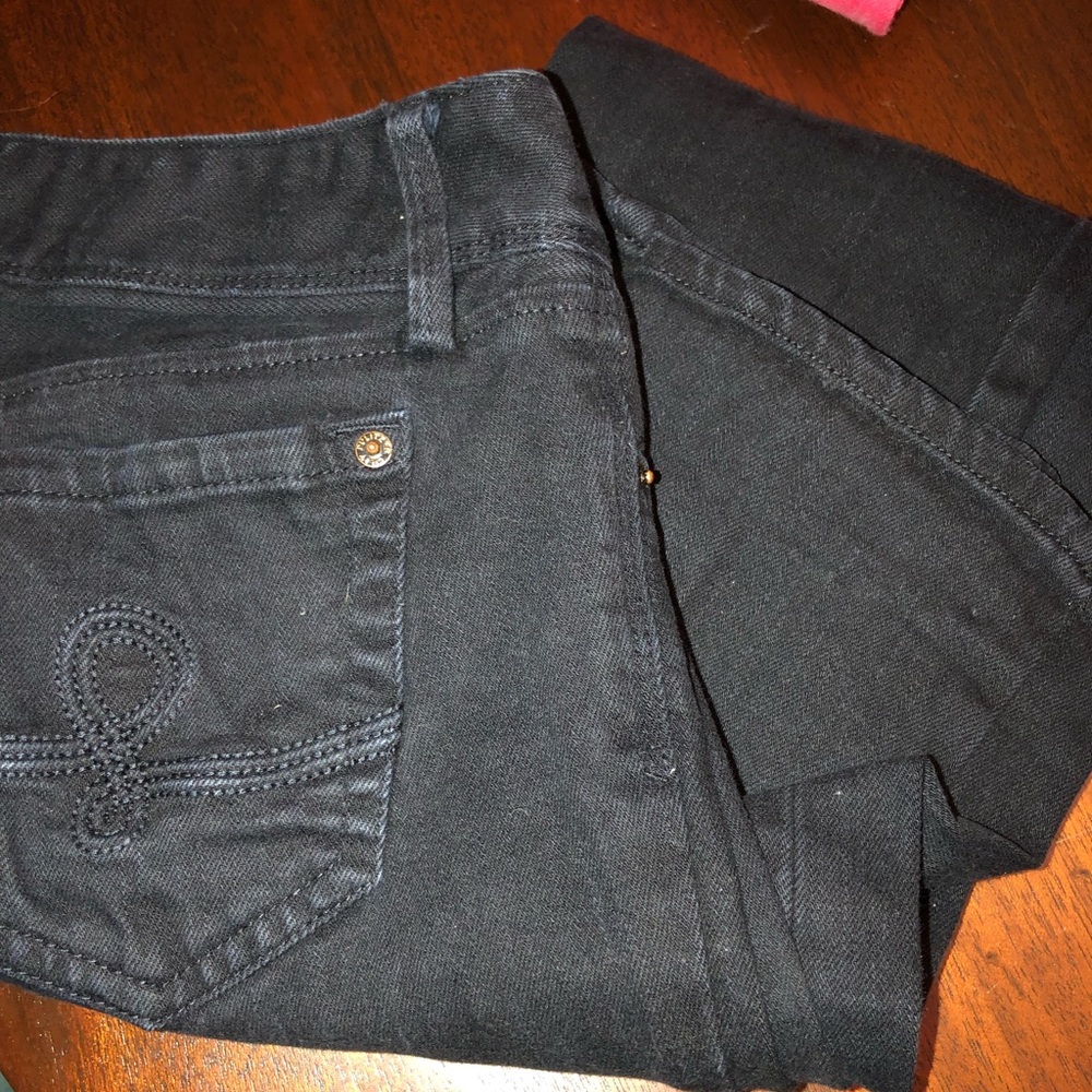 Black worth straight jeans